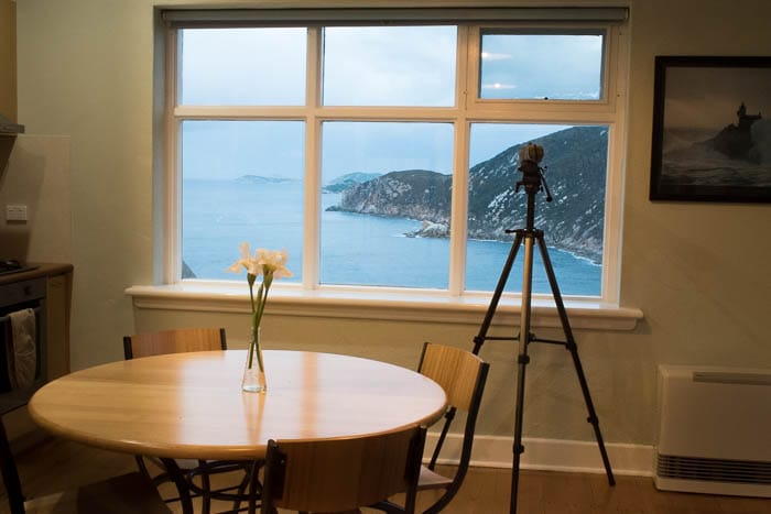 Wilsons Promontory Lighthouse view of the coast from the Banks Cottage Accommodation