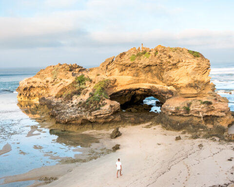 London Bridge at Portsea Beach on Mornington Peninsula