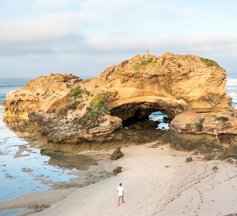 London Bridge at Portsea Beach on Mornington Peninsula