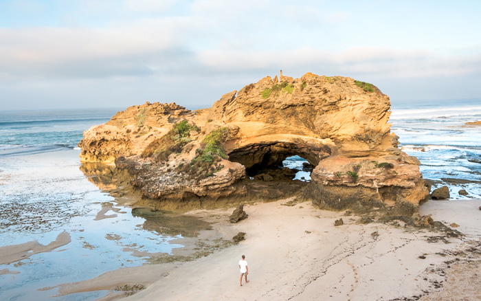 London Bridge at Portsea Beach on Mornington Peninsula