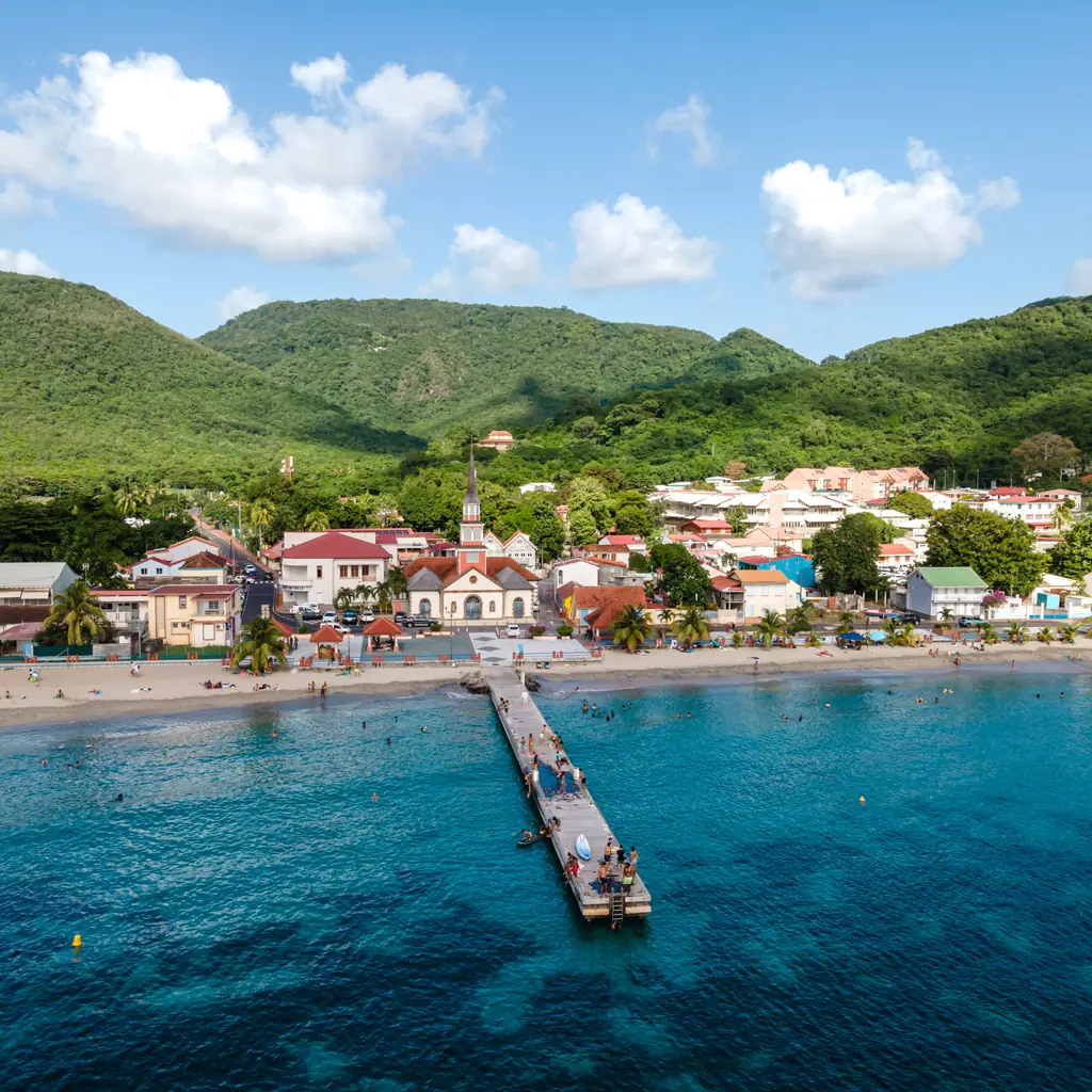 Waterfront village at Les Anses-d'Arlet in Martinique