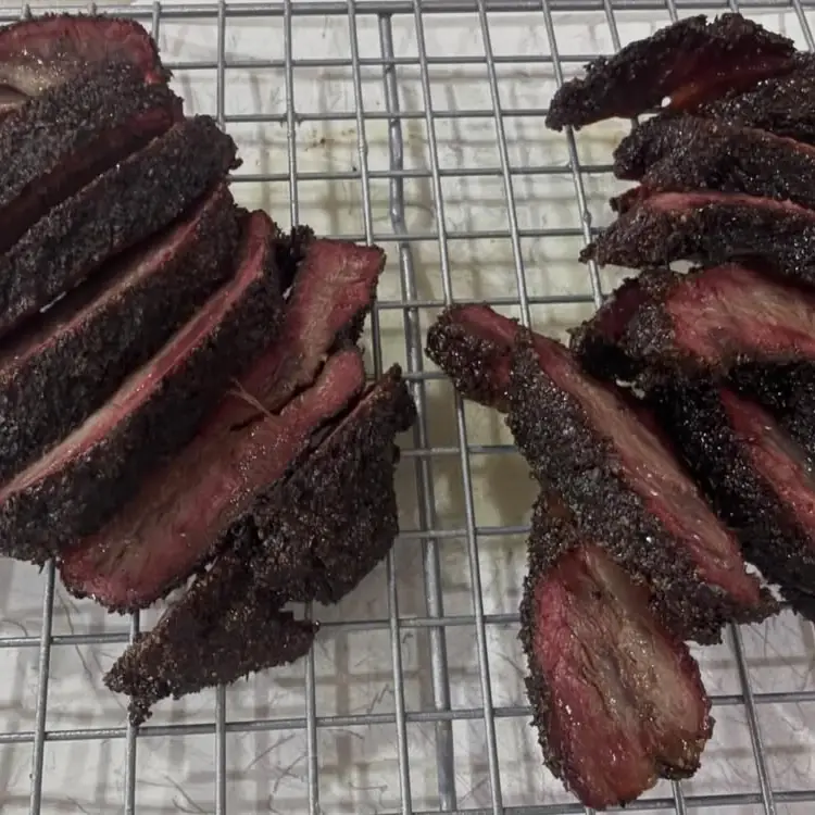 LeRoy and Lewis Barbecue barbecue food, photo credited to @yankeesmoke409 on Instagram.