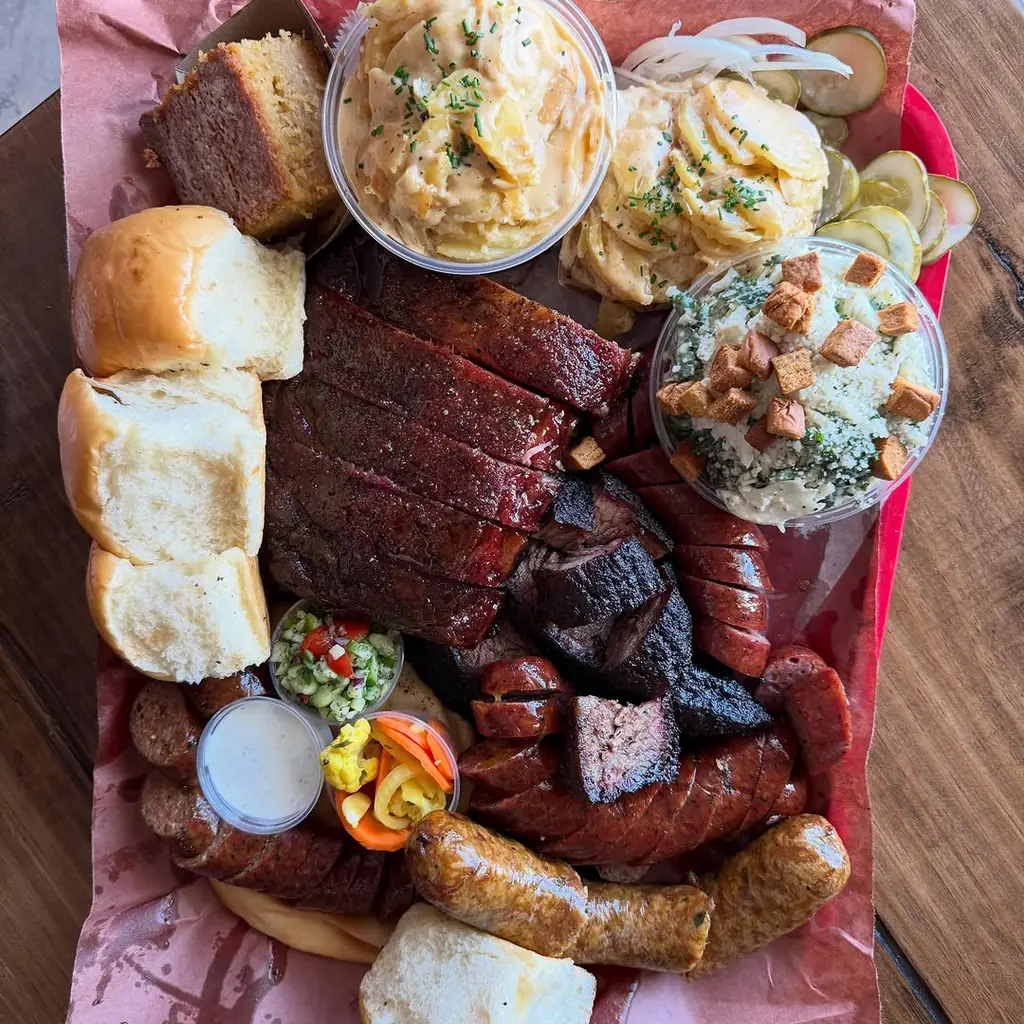 Redbird BBQ barbecue food, photo credited to @redbirdbbq on Instagram.