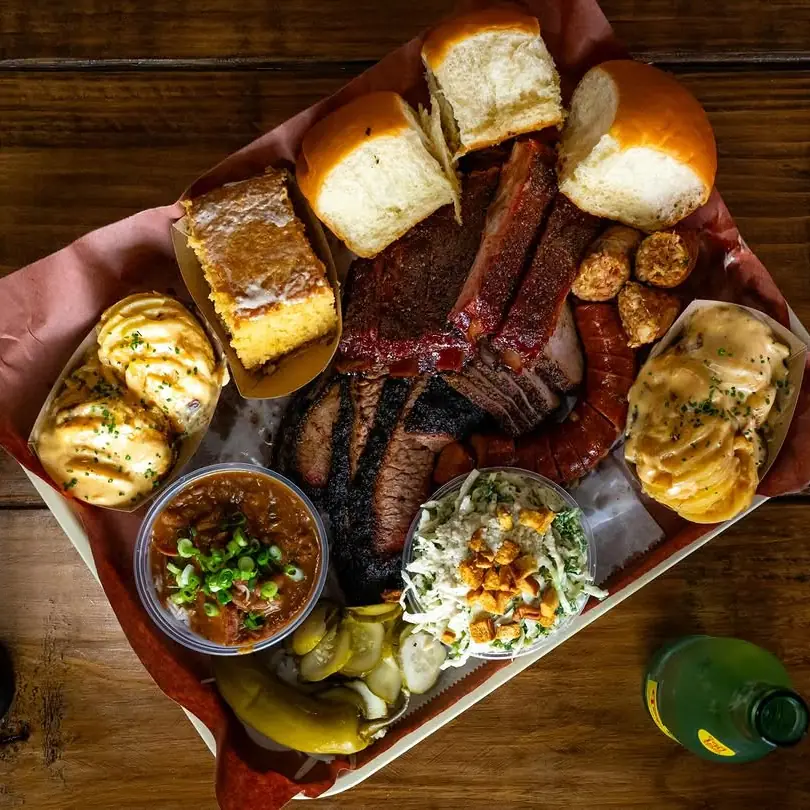 Redbird BBQ barbecue food, photo credited to @redbirdbbq on Instagram.
