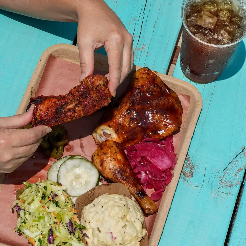 LaVaca BBQ barbecue food, photo credited to @mylavacabbq on Instagram.