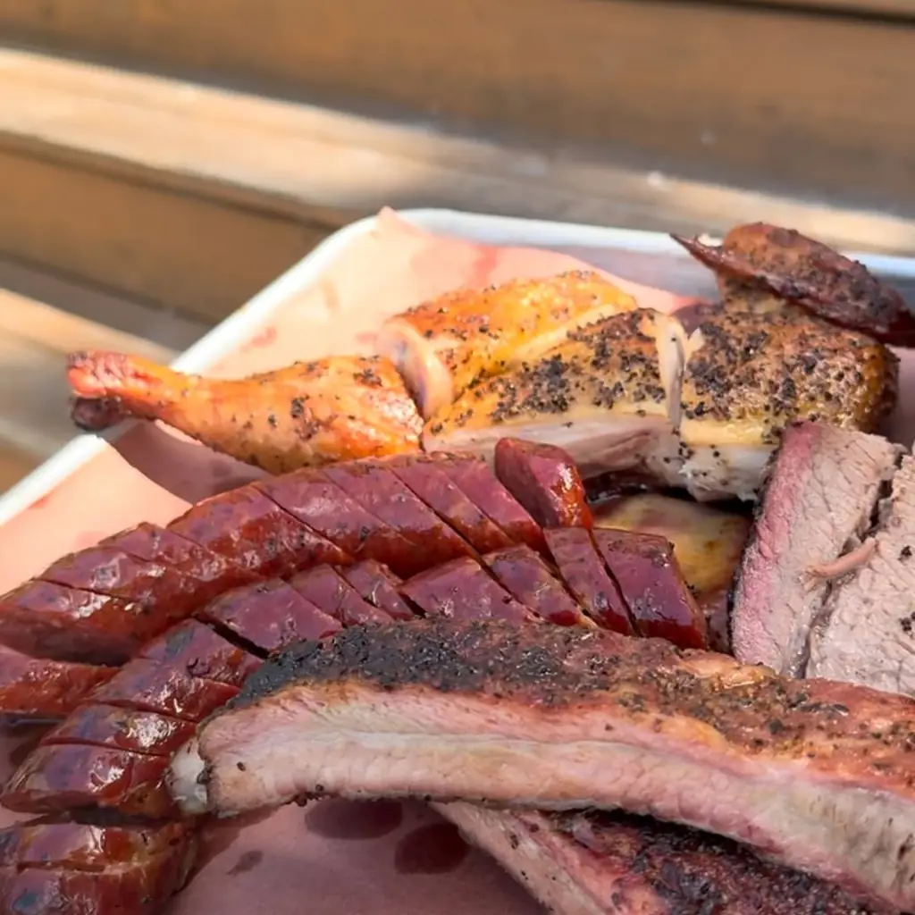 Micklethwait Craft Meats barbecue food, photo credited to @craftmeats on Instagram.