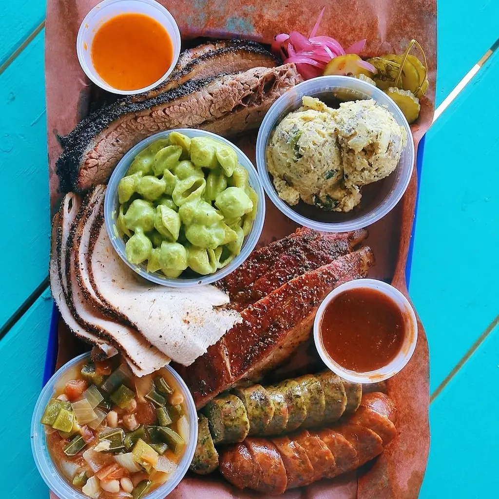 Reese Bros Barbecue barbecue food, photo credited to @reesebrosbbq on Instagram.