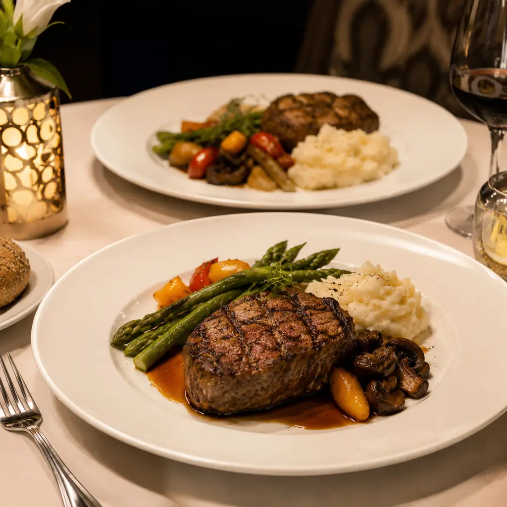 A Steakhouse Night That Mirrors The Main Dining Menu