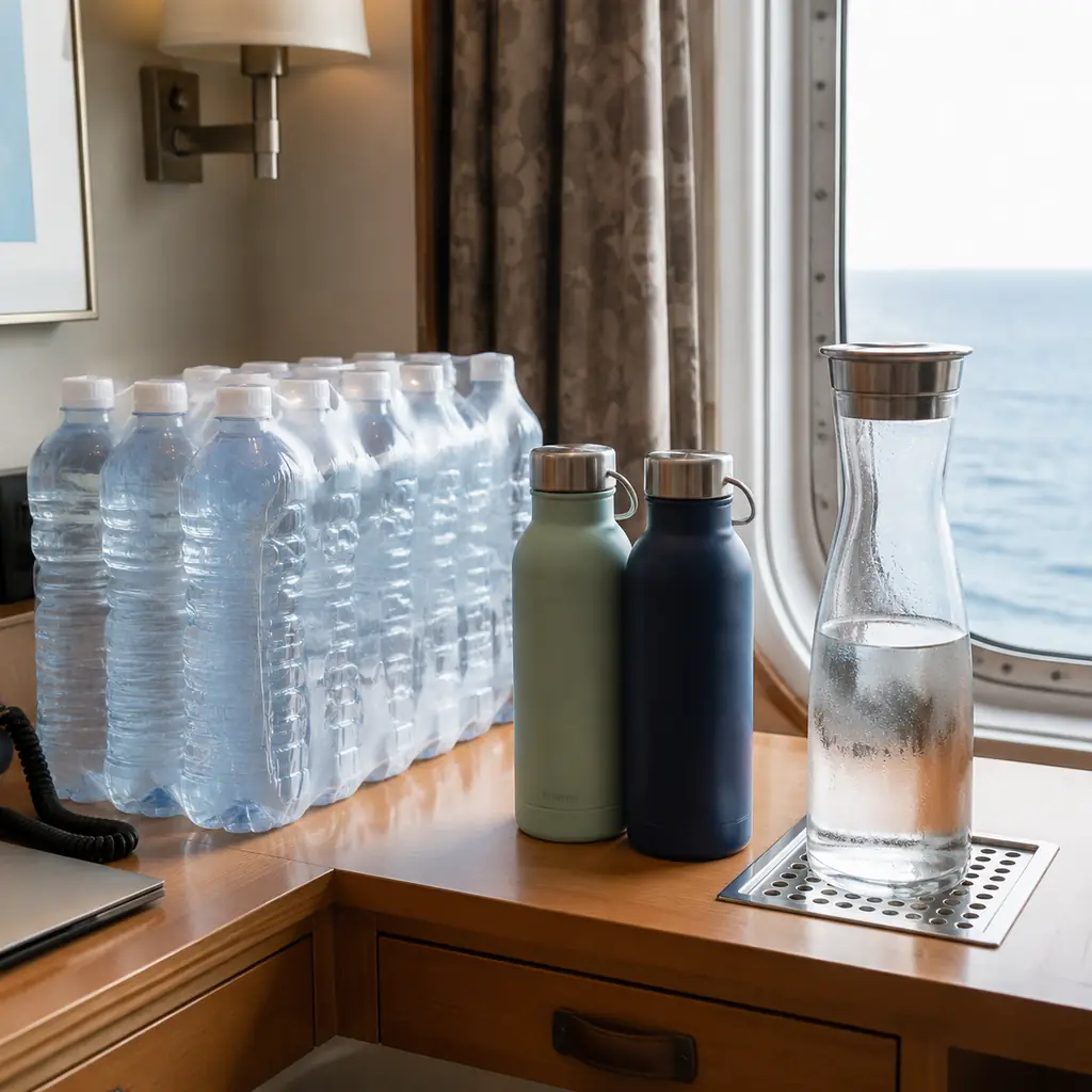 Bottled Water Delivered To The Cabin