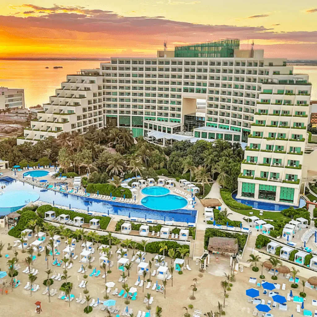 Oceanfront pools at Live Aqua Beach Resort Cancun