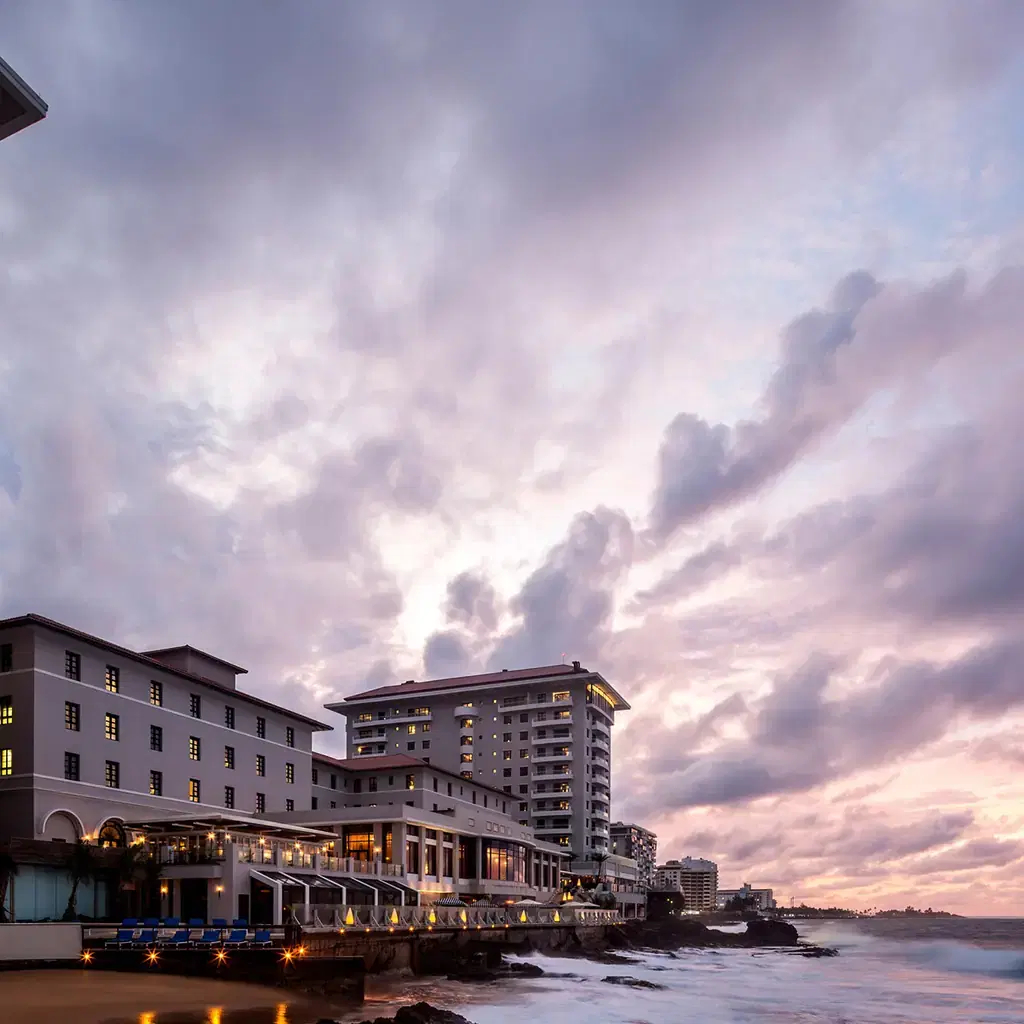 Condado Vanderbilt Hotel beside the ocean in San Juan, Puerto Rico
