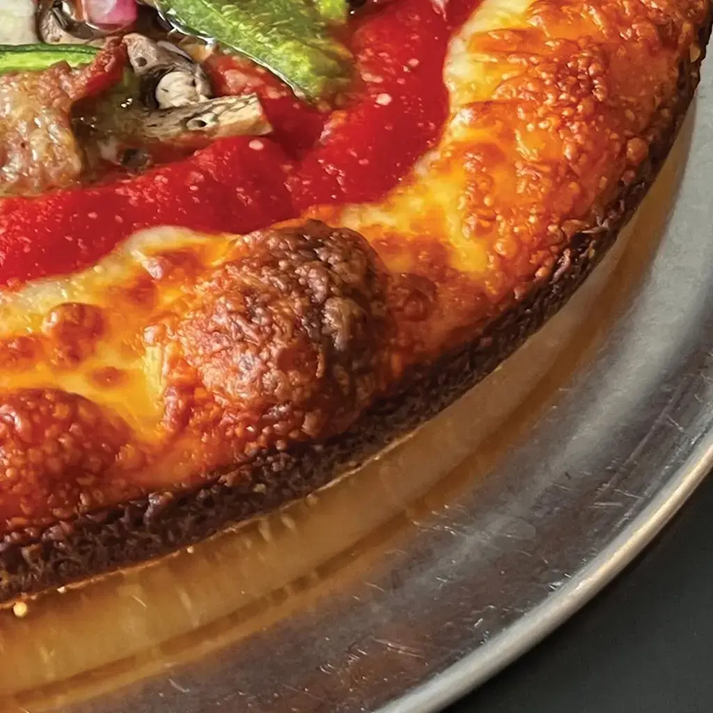 George's Deep Dish, photo credited to @georgesdeepdish on Instagram.