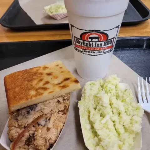 Skylight Inn BBQ, Ayden, photo credited to @stuwilliams55 on Instagram.