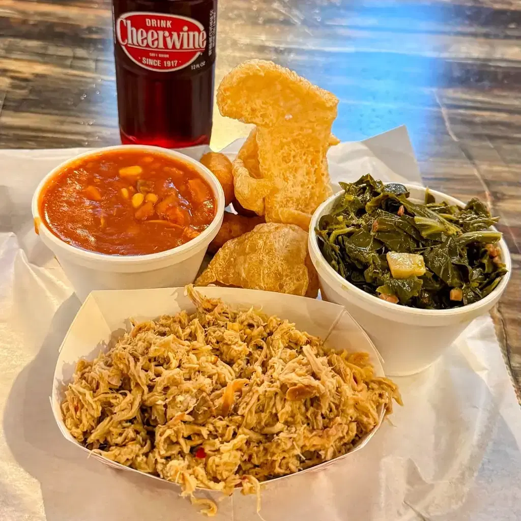 Clyde Cooper's Barbeque, Raleigh, photo credited to @smokedfoodaddict on Instagram.