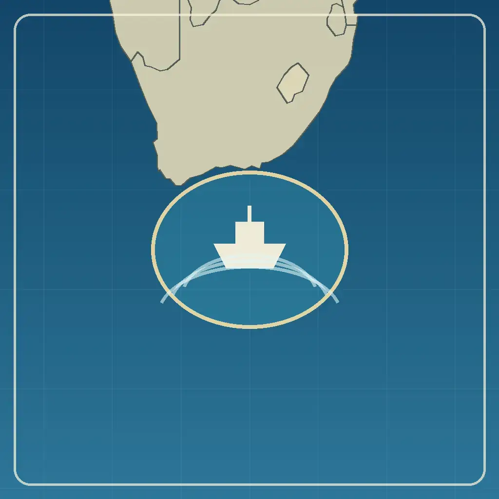 Editorial locator map for Agulhas Waters, South Africa