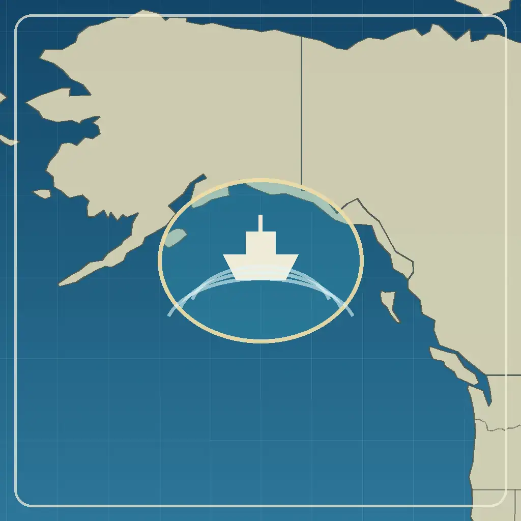 Editorial locator map for Gulf of Alaska