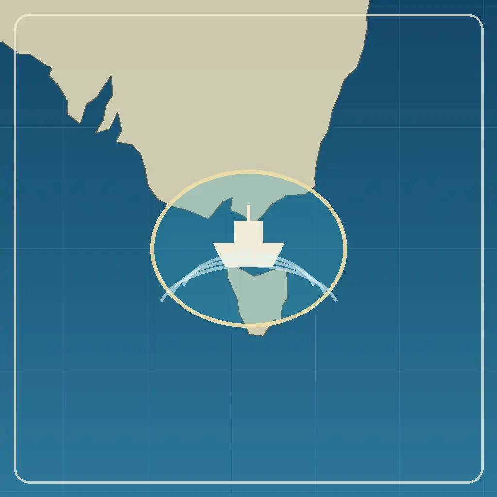 Editorial locator map for Bass Strait, Australia