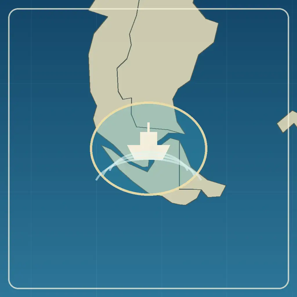 Editorial locator map for Strait of Magellan, Chile