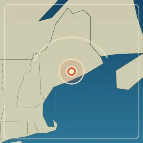 Editorial locator map for Belfast, Maine