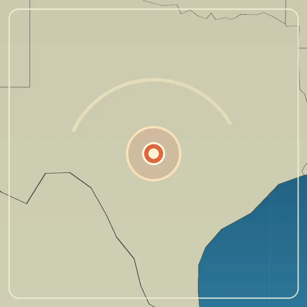 Editorial locator map for Fredericksburg, Texas