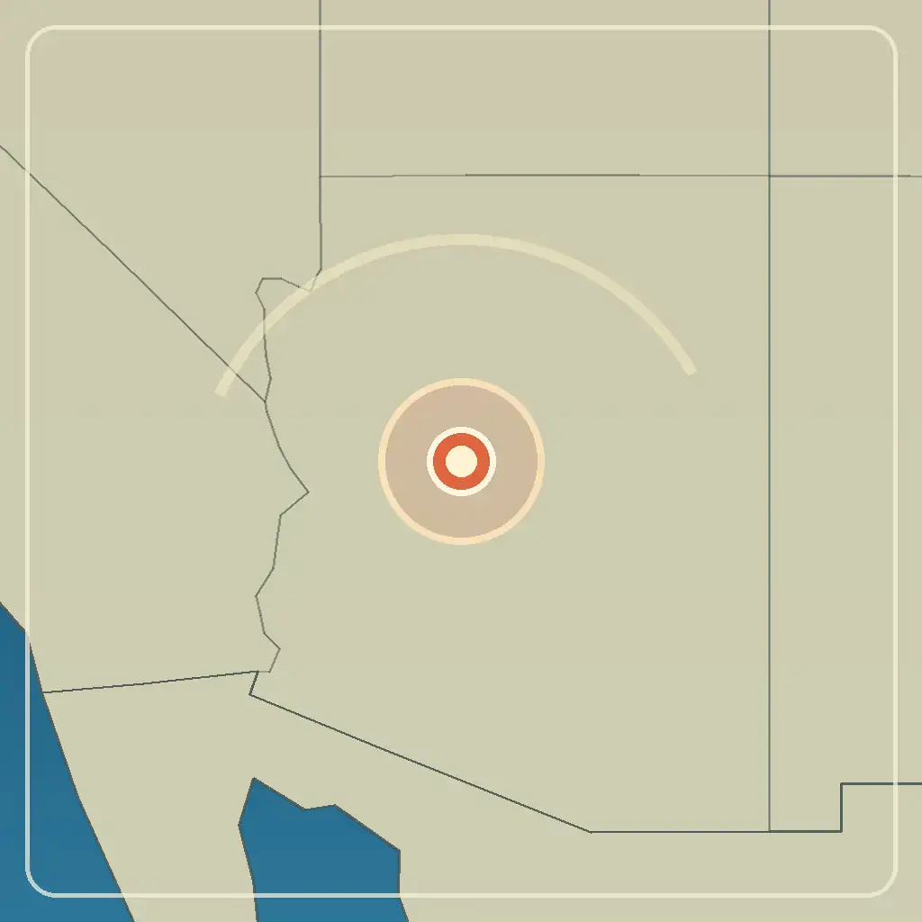 Editorial locator map for Prescott, Arizona