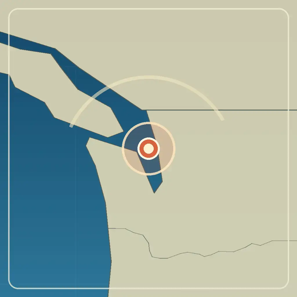 Editorial locator map for Port Townsend, Washington