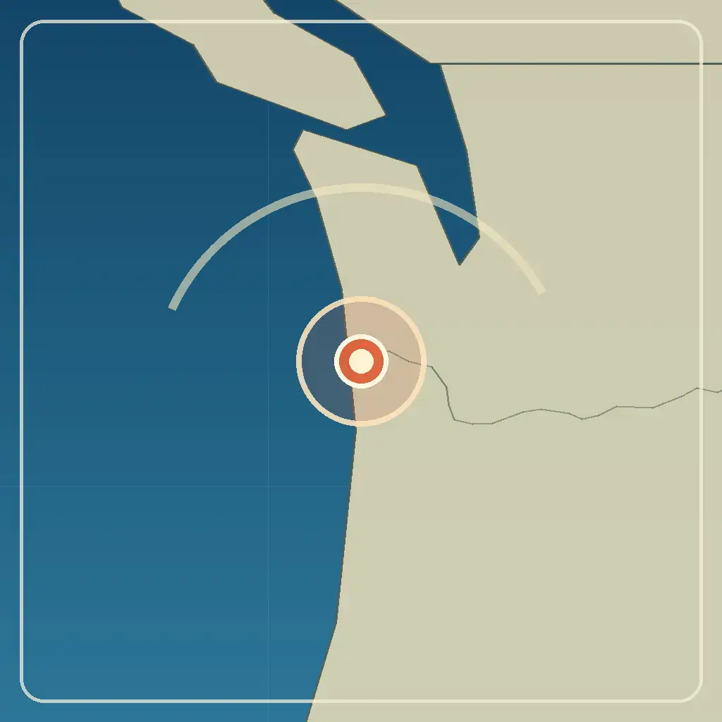 Editorial locator map for Astoria, Oregon