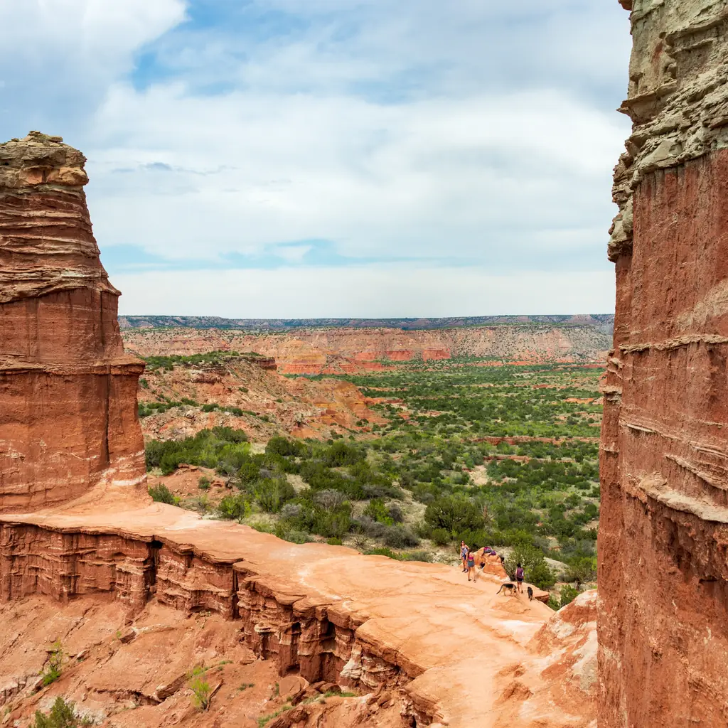 The Lighthouse rock formation at Palo Duro Canyon State Park, Texas