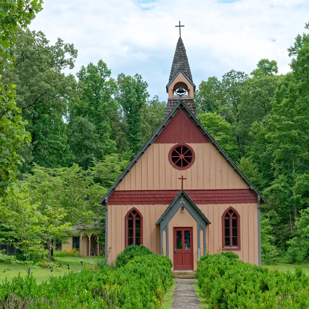 A historic church in Rugby, Tennessee.