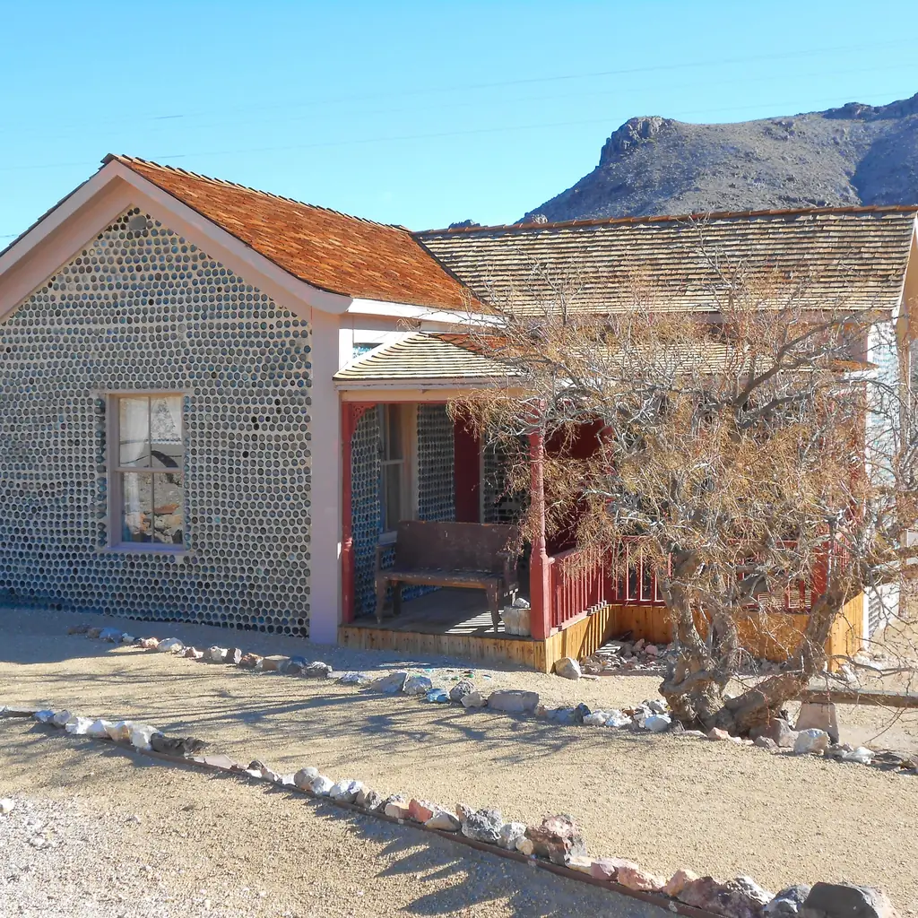 The Bottle House in Rhyolite, Nevada, near Beatty.
