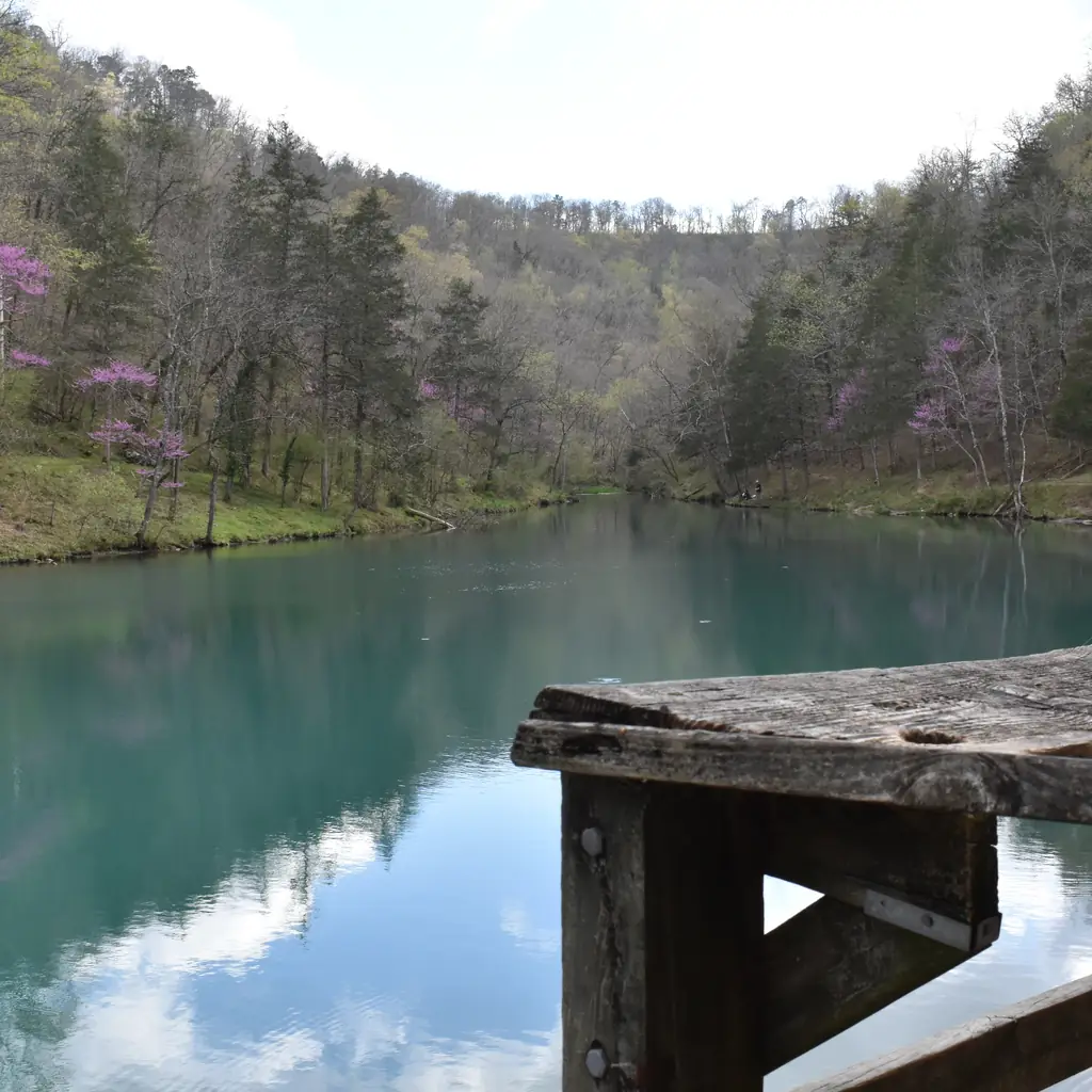 Mirror Lake at Blanchard Springs near Mountain View, Arkansas.