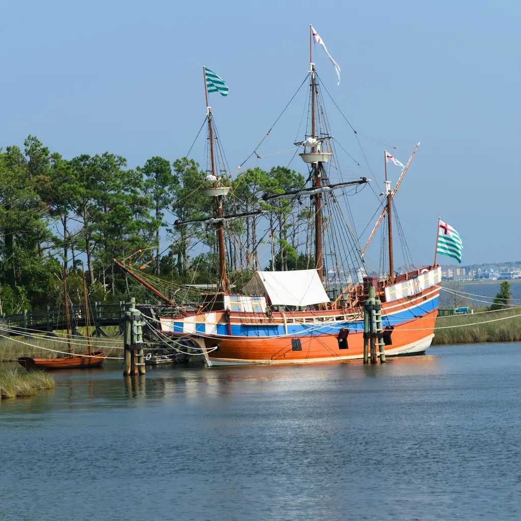 The Elizabeth II replica at Roanoke Island Festival Park in Manteo, North Carolina.