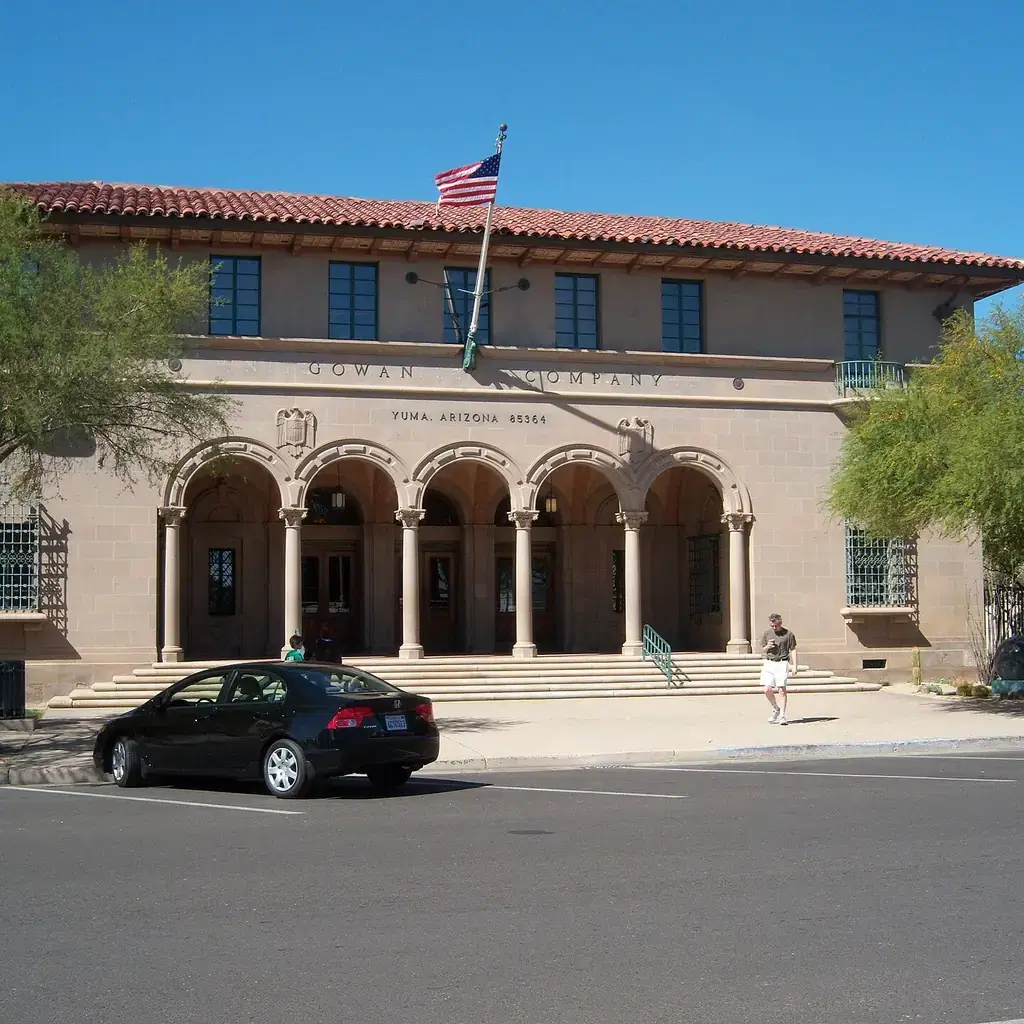 The historic Gowan Company Building in downtown Yuma, Arizona